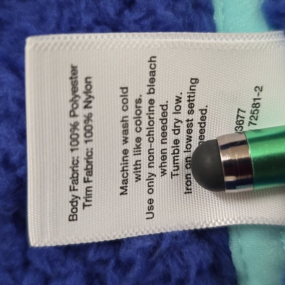 XERSION BRAND GIRLS BLUE & GREEN HOODED ZIPPERED JACKET SIZE LARGE 14 - Picture 12 of 16